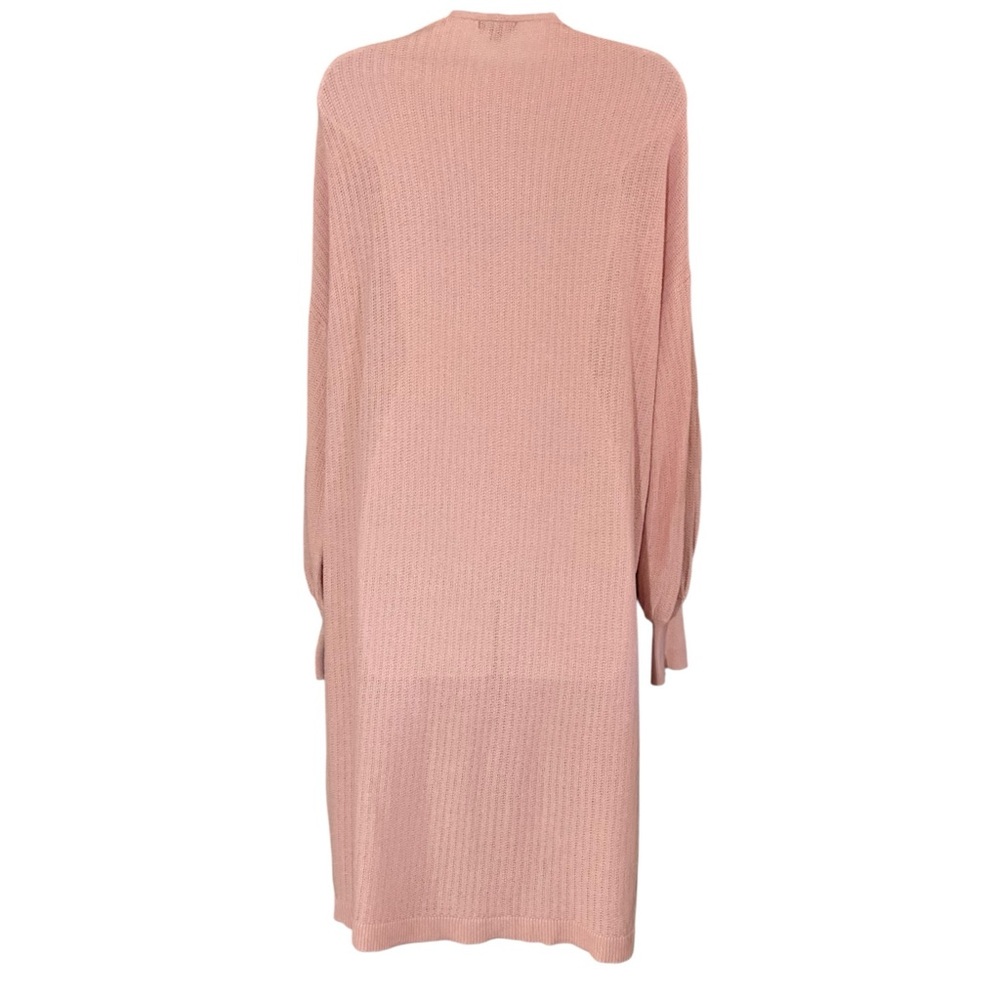 Wild Fable Pink Longline Duster Cardigan S Oversized Cotton Cottagecore Boho - Picture 8 of 9